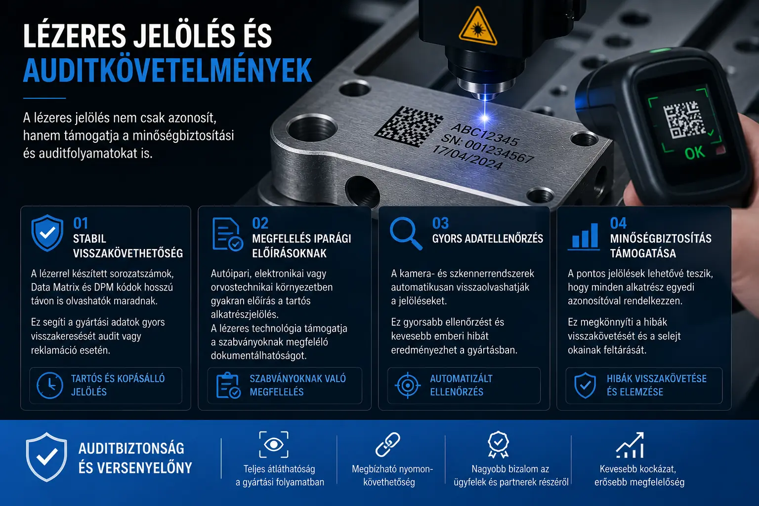 Lézeres jelölés és auditkövetelmények