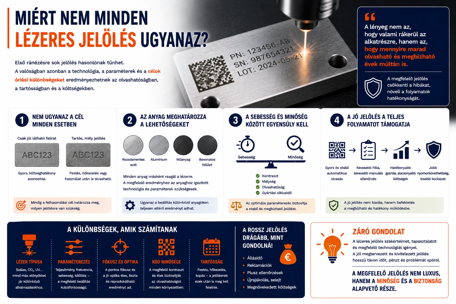 Miért nem minden lézeres jelölés ugyanaz?