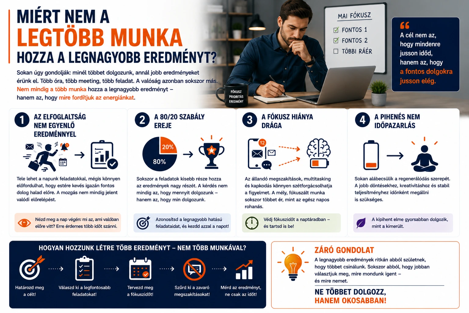 Miért nem a legtöbb munka hozza a legnagyobb eredményt?