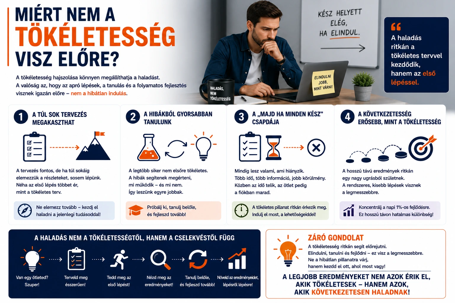 Miért nem a tökéletesség visz előre?