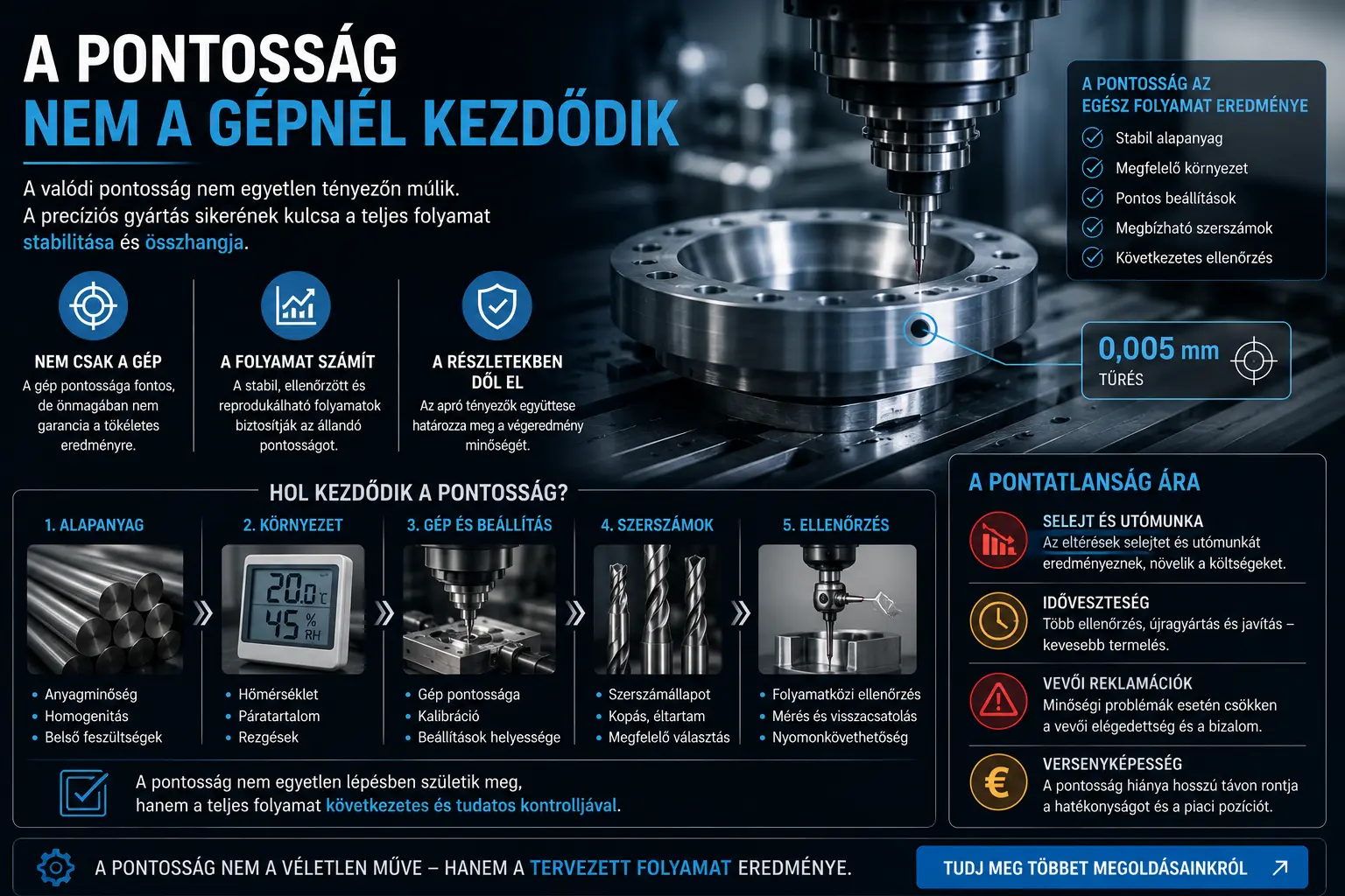 A pontosság nem a gépnél kezdődik